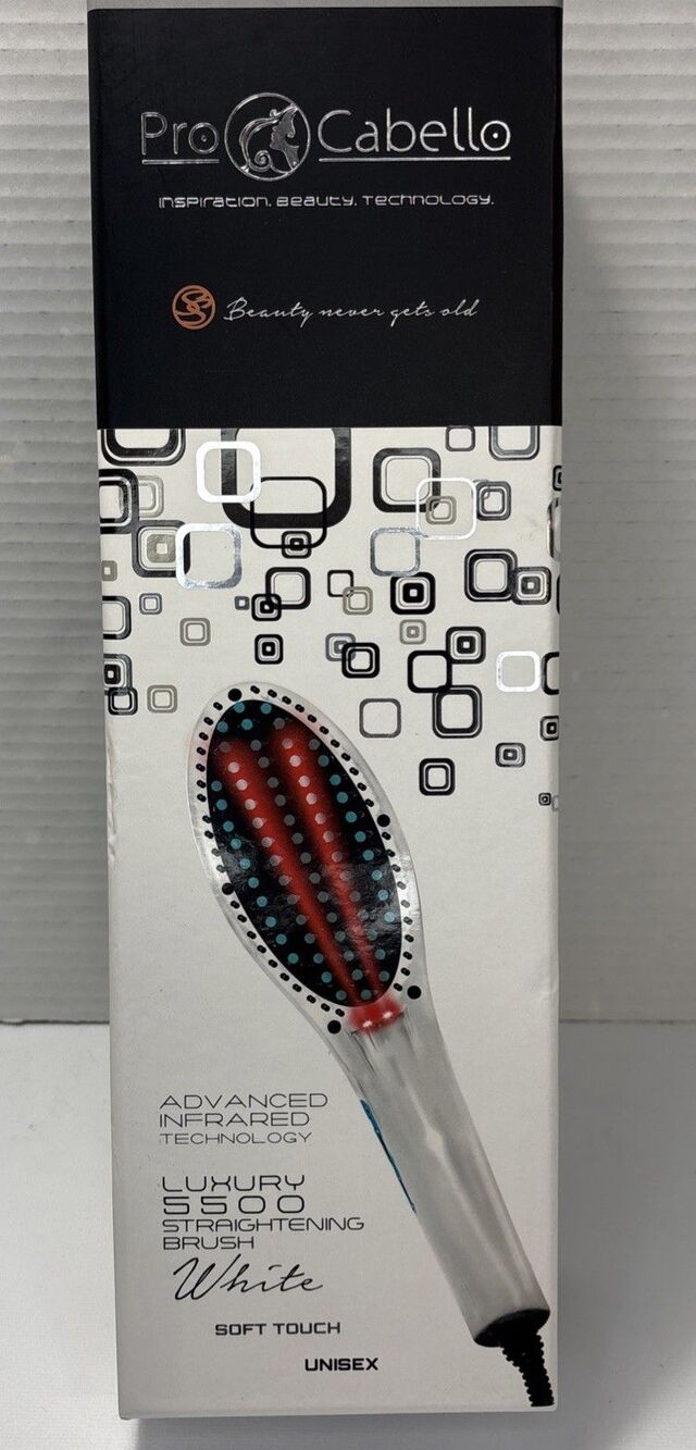 Pro Cabello Luxury 5500 Straightening Brush Pink Advanced Infrared Technology